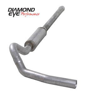 Diamond Eye KIT 4in CB SGL MFLR RPLCMENT PIPE AL CHEVY/GMC 6.6L 2500/3500 2006-2007.5