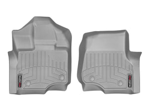 WeatherTech 2015+ Ford F-150 (Fits SuperCrew and SuperCab Dual Floor Posts) Front FloorLiner - Grey