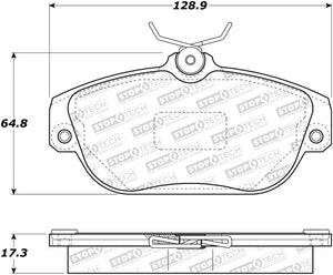 StopTech Street Touring 92-97 Volvo 960 Front Brake Pads - Semi-Metallic