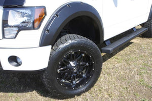 Lund 04-08 Ford F-150 (No Stepside) RX-Rivet Style Smooth Elite Series Fender Flares - Black (4 Pc.)