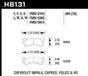 Hawk Super Duty Street Brake Pads