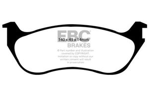 EBC 02-05 Ford Explorer 4.0 2WD Yellowstuff Rear Brake Pads