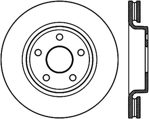 StopTech Slotted Sport Front Right Brake Rotor 11-17Jeep Grand Cherokee (Exludes SRT8)