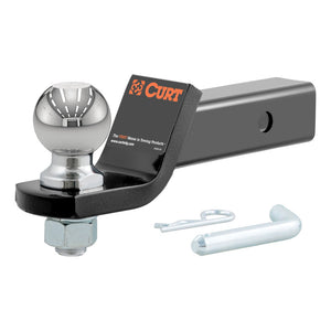 Curt Loaded Ball Mount w/2-5/16in Ball (2in Shank 7500lbs 2in Drop)