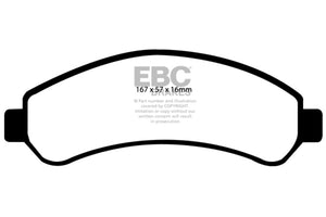 EBC 98-05 Chevrolet Blazer 4.3 2WD Ultimax2 Front Brake Pads