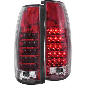 ANZO 1999-2000 Cadillac Escalade LED Taillights Red/Clear