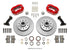 Wilwood Forged Dynalite Front Kit 11.03in 1 PC Rotor&Hub - Red 74-80 Pinto Disc Spindle only