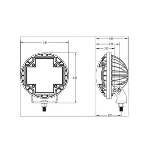 ARB Nacho 5.75in Offroad TM5 Racer LED Light Set