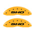 MGP 4 Caliper Covers Engraved Front & Rear SHO Yellow finish black ch