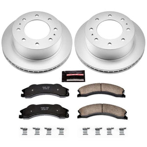 Power Stop 11-19 GMC Sierra 3500 HD Rear Z17 Coated Brake Kit