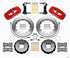 Wilwood AERO6 Front Hat Kit 14.00 Red 1999-2012 Subaru WRX w/Lines