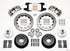 Wilwood Narrow Superlite 6R Front Hub Kit 12.88in Drill Pol 74-80 Pinto/Mustang II Disc Spindle only