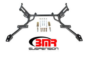 BMR 05-10 S197 Mustang K-Member w/ No Motor Mounts and STD. Rack Mounts - Black Hammertone