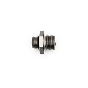 DeatschWerks 6AN ORB Male to M18 X 1.5 Metric Male (Incl O-Ring and Washer) - Anodized Matte Black