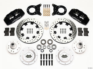 Wilwood Dynapro 6 Front Hub Kit 12.19in Drilled 1970-1973 Mustang Disc & Drum Spindle