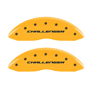 MGP 4 Caliper Covers Engraved Fr Challenger Rr Vintage RT Yellow Finish Black Char 06 Dodge Charger