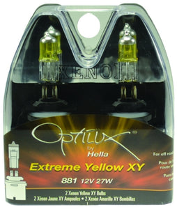 Hella Optilux 881 12V Xenon Yellow XY Bulb