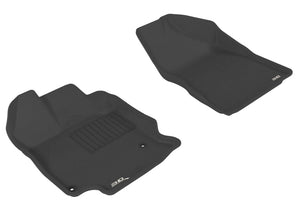 3D MAXpider 2009-2011 Toyota Venza Kagu 1st Row Floormat - Black