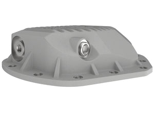 aFe Street Series Rear Differential Cover Raw w/ Machined Fins 01-18 GM Diesel Trucks V8-6.6L (td)