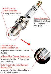 HKS Nissan/Infiniti VQ35HR M-Series Spark Plugs (Stock Heat)