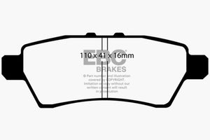 EBC 08-12 Nissan Pathfinder Bluestuff Rear Brake Pads