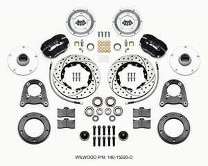 Wilwood Forged Dynalite-M Front Kit 10.75in Drilled 1950-1955 MG-TD/TF