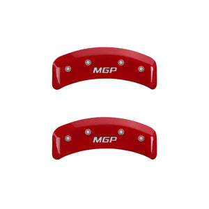 MGP 4 Caliper Covers Engraved Front & Rear MGP Yellow finish black ch