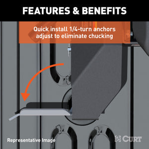 Curt Q25 5th Wheel Hitch w/GM Puck System Legs