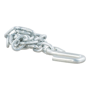 Curt 27in Safety Chain w/1 S-Hook (2000lbs Clear Zinc)