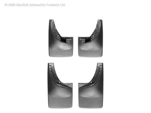 WeatherTech 06-08 Dodge Ram Truck No Drill Mudflaps - Black