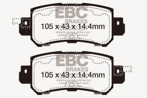 EBC 12+ Mazda CX-5 2 Redstuff Rear Brake Pads