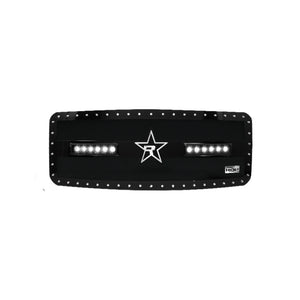 RBP RX-3 Midnight Ed. Black LED Bar Grille (Studded) 11-16 Ford Super Duty F250/F350 (Except Harley)