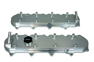 Moroso GM LT1/LT4/L86 Valve Cover - Oil Fill & PCV Ports on Each Cover - Billet Aluminum - Pair