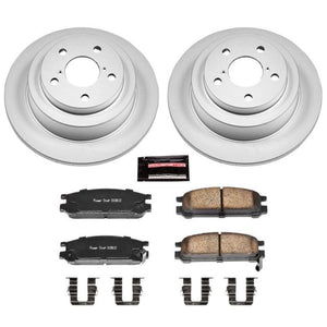 Power Stop 93-96 Subaru Impreza Rear Z17 Evolution Geomet Coated Brake Kit