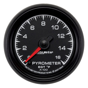 Autometer ES 52.4mm Pyrometer 0-1600 Degree F FSE Gauge