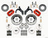 Wilwood Forged Dynalite Front Kit 11.00in Drill-Red 65-68 Chevy Impala -Drum Spindle