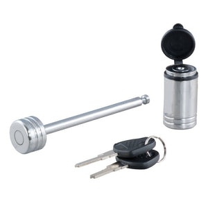 Curt Coupler Lock (1/4in Pin 3-3/8in Latch Span Barbell Chrome)