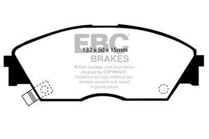 EBC 90-92 Honda Civic CRX 1.6 Si Greenstuff Front Brake Pads