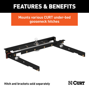 Curt 80-96 Ford F-350 Under-Bed Gooseneck Installation Brackets