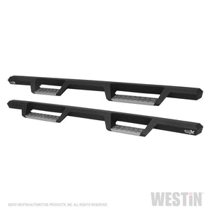 Westin 19-22 RAM 1500 Quad Cab (Excl. Classic) HDX Stainless Drop Nerf Step Bars - Tex. Blk