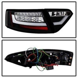 Spyder Audi A5 08-12 LED Tail Lights Black ALT-YD-AA508-LED-BK