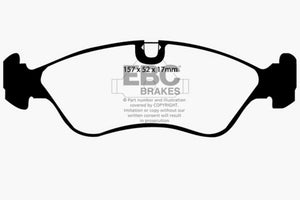 EBC 99-02 Daewoo Lanos 1.6 Chassis -447433 Yellowstuff Front Brake Pads