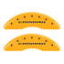 MGP 4 Caliper Covers Engraved Front & Rear Gen 5/Camaro Yellow finish black ch
