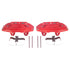 Power Stop 90-96 Nissan 300ZX Front Red Calipers - Pair