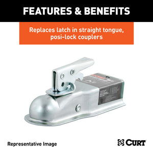 Curt Replacement 1-7/8in Posi-Lock Coupler Latch for Straight-Tongue Couplers