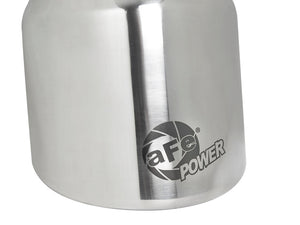 aFe MACH Force-Xp 304 SS Clamp-On Exhaust Tip 2.5in. Inlet / 4in. Outlet / 6in. L - Polished