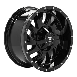 RBP 65R Glock 20x10 8x170 BP / 5 BS -12mm Offset 129mm CB (Hub Centric) Gloss Black Wheel