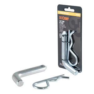 Curt 1/2in Hitch Pin (1-1/4in Receiver Zinc Packaged)