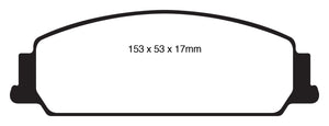 EBC 08-10 Pontiac G8 3.6 Yellowstuff Front Brake Pads