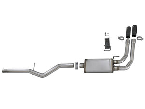 aFe Rebel Series 3in to 2.5in 409 SS Cat-Back Exhaust w/ Black Tips 09-18 GM Silverado/Sierra 5.4L